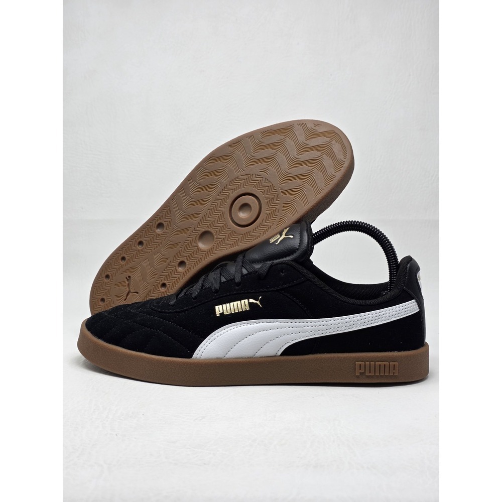 Puma Shoes Womens Size 10 Black Suede Gum Sole Low Top Sneakers 407836-04 New